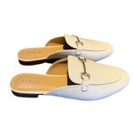NWT J. Crew Women’s Size 10 Tan Faux Leather Mule Flats Slip Photo 5