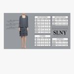 Slny NEW  dress navy blue Long Maxi Crystal Embellishment Front Slit Formal Sz 10 Photo 3