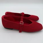 Vivaia Margot Mary Jane Comfort Old Money Flxible Arch Support Flats Ruby Red 9 Photo 2