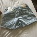 Stradivarius  Blue Mom Jean Shorts Distressed High Rise Photo 1