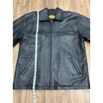 Men's Genuine Leather Jacket Black Zip Up Thinsulate L Made in Turkey Size L Photo 6