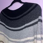 autumn cashmere Poncho Topper Sweater Women Size XS ColorBlock Contemporary Photo 6