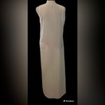 Orderplus size S white maxi swimsuit coverup w/side slits GUC White Photo 3