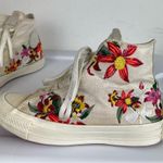 Converse X PatBo Floral High Top Sneakers Sz 5 Lace Up Embroidered Photo 4