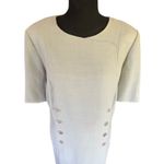 Selection de Givenchy Wool Blend Sheath Dress 16W Beige Vintage Photo 2