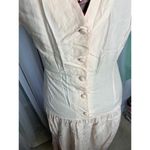 dress cutwork lace pink vintage romantic shoulder pads Size M Photo 8