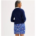 Cable & Gauge New Navy Blue Open-Front Pointelle Sweater Cardigan Size 0X Photo 11