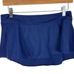 Kona Sol Navy Blue Yellow Keyhole Tankini Mini Swim Skirt Set Women's Size M Photo 5