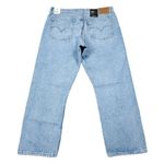 Levi's  Premium Wedgie Straight Jeans Size 31x26 Distressed Destroyed Ripped Blue Photo 2