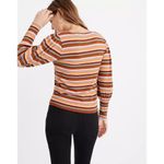 Madewell  Rainbow Striped Puff Sleeve Scoopneck Long Sleeve Top XXS Photo 1