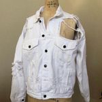 LF Carmar White Distressed Jean Jacket Denim Jacket π€ Photo 6