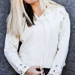 Storia Cropped Laced Grommet Hoodie Photo 6