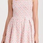 Endless Rose NWT Pink Floral Textured Bow Tie Mini Dress Square Neck Size Medium Photo 0