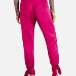INC  Pink Satin Pants Bow Tie at Ankle Party Pants Sz 4 Photo 1