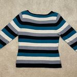 Christopher & Banks Striped Color Block 3/4 Sleeve Women Shirt Size Small Photo 1