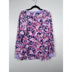 Vera Bradley Women's Long Sleeve Fleece Pajama Top Pink Purple Sz 2XL Photo 5