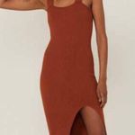 Shyanne Ribbed Bodycon Mid Length Dress Photo 0