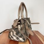 Burberry Pre-Owned Satchel Shimmer Nova Check Canvas Photo 3