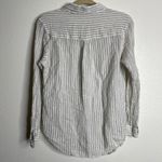 Outerknown  Womens Striped Linen Blend Long Sleeve Button Down Shirt Size S‎ Photo 5