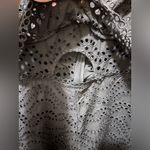 Topshop Black Broderie Anglaise Jumpsuit Sz 12 Photo 2