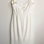 Hello Molly Nights of Passion Midi Dress White Medium Fitted Sexy Bodycon Sheath Photo 7