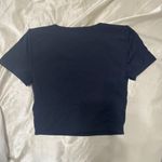 Aritzia  Babaton Countour Baby Tee - Navy Photo 2
