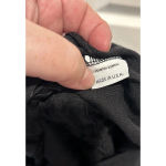 Bryn‎ Walker 100% LINEN JUMPSUIT Size Large Cinched Waist Short Sleeve Black Photo 7