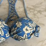 Hot Water  ladies blue floral bikini top size medium Photo 3