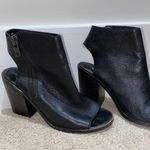 Steve Madden Black Open Toe Booties Photo 0