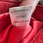 MCM Red Leather Whipstitch Trim Crossbody Bag Photo 12