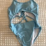 Blue cut out one piece Size M Photo 2
