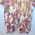 Julia Jordan Floral Print Long Sleeve Tiered Chiffon Midi Dress Size 2 Photo 7