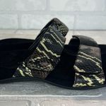 Vionic Sandals Women 8 Black Randi II Boa Snake Print Double Strap Slide Comfort Photo 1