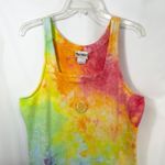 VTG Walt Disney World Midi Dress Medium Handmade Tie Dye Sleeveless Cotton 976‎ Yellow Photo 6