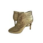 Pour La Victoire Gold Metallic Leather Ankle Boots Size 7 Photo 7
