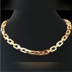 Eddie Borgo Supra Link Necklace Chunky Chain GOLD NEW Wrapped+ Gift Bag & Card Photo 2