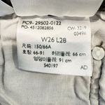 Levi's Levi’s Denim 501 High Rise Button Fly Raw Hem Cropped Jeans Faded Black Gray 26 Photo 3