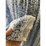 Eileen West Ladies Small Blue Floral Polyester Blend Long Sleeves Cottage White Photo 6