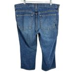 Abercrombie & Fitch 100% Cottom Med Wash Straight Leg Jean Capris Made In USA 8 Photo 1