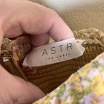 ASTR The Label Dress Womans Small Off Shoulder Two Tier Yellow Floral Multi Mini Photo 4