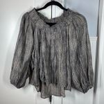 One Teaspoon One‎ Teaspoon luxe Bone Printed Chelsea Off Shoulder Top size large viscose Photo 1