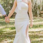 Petal and Pup CHARMED ONE SHOULDER MIDI DRESS - OFF WHITE Photo 0