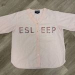 Vintage Esleep Gingham Button Up PJ Top Size XL Photo 0