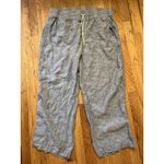 Athleta  Pants Women's 20 Blue Cabo 100% Linen Wide Leg Chambray Photo 2