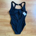ANDIE Catalina Rib One-Piece Swimsuit in Black Size XL Photo 2