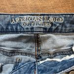 American Eagle Hi Rise Jegging Crop Super Stretch Denim Jeans Size 8 Med Wash Photo 6