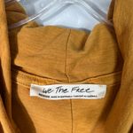 Free People Golden Yellow Cowl Neck Long Sleeve Oversized Top Medium M Autumn Photo 1