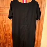 Boohoo Black and Brown Geometric Pattern Dress Photo 2