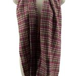 100% Cashmere Scarf Made in Scotland Unique Plaid Pink Green Pale Yellow Photo 0