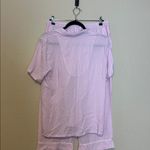 Splendid  Pink & White Striped Pajama Sleep Set Size Large‎ Photo 3